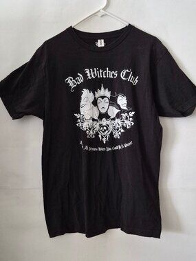 Disney Bad Witches Club Evil Queens Size Large Cotton Graphic T-Shirt Halloween